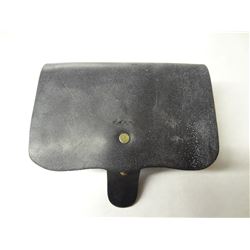 Black Leather Belt Pouch-X13