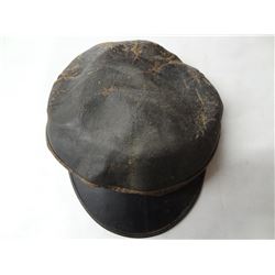 Brown Leather Field Cap-X13