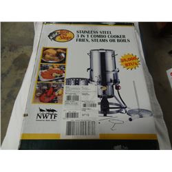 BPS Stainless Steel 3n1 Combo Cooker