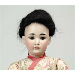 18" S & H 1329 ORIENTAL DOLL