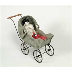 LOT OF 2 DOLLS AND BUGGY