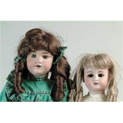 LOT OF 2 GERMAN BISQUE DOLLS
