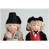 Image 1 : LOT OF 2-14" GERMAN CLOTH DOLLS