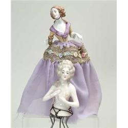 LOT OF 2 PINCUSHION DOLLS