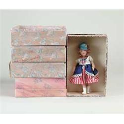 LOT OF FIVE MADAME ALEXANDER-TYPE DOLLS