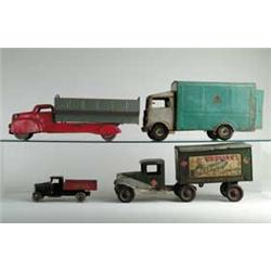 LOT OF 4 ADVERTISING AND DELIVERY TRUCKS