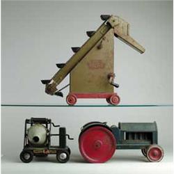 LOT OF 3 PRESSED STEEL CONSTRUCTION TOYS