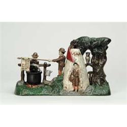 BOY SCOUT CAMP MECHANICAL BANK