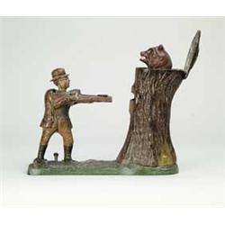 TEDDY AND THE BEAR MECHANICAL BANK