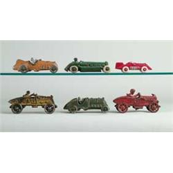 LOT FO 6 C.I. RACE CARS