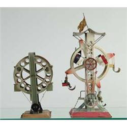 LOT OF 2 STEAM DRIVEN FERRIS WHEELS
