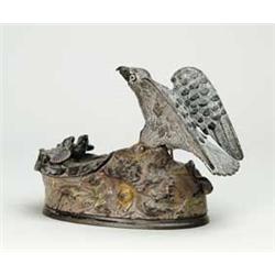 EAGLE AND EAGLETS MECHANICAL BANK
