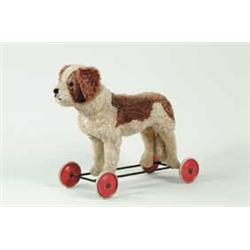 STUFFED DOG ON WHEELS