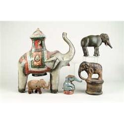 LOT OF 18 MISC. MINIATURE ELEPHANTS