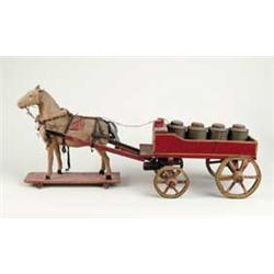 HORSE DRAWN MILK WAGON TOY