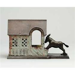 MULE ENTERING BARN MECHANICAL BANK