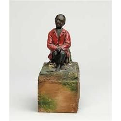 GERMAN NEGROID ALMS BOX/MECHANICAL BANK
