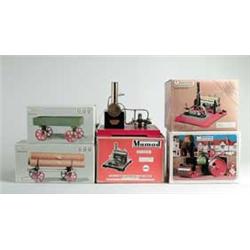 LOT OF 7 MAMOD STEAM ENGINES & ACCESSORIES. 