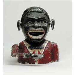 BLACK JOLLY MECHANICAL BANK