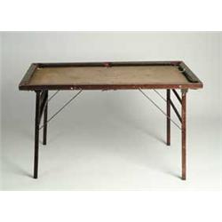 CHILD'S WOODEN BILLIARD TABLE