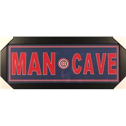 Chicago Cubs  Man Cave  13x31 Custom Frame Display