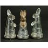 Image 1 : LOT OF 3 RABBIT CANDY CONTAINERS