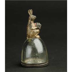 RABBIT ON DOME CANDY CONTAINER