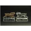 Image 1 : 2 RABBITS RUNNING ON A LOG CANDY CONTAINER