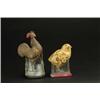 Image 1 : LOT OF 2 BARN FOWL CANDY CONTAINERS