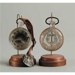 LOT OF 2 POCKET WATCH CANDY CONTAINERS