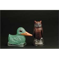 LOT OF 2 BIRD CANDY CONTAINERS
