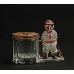 BASEBALL PLAYER BY BARREL CANDY CONTAINER