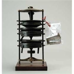 PATENT MODEL: WILLIAM HARRIS, BRAN-SCOURERS, GREENVILLE, R. WEEKS MONTCALM COUNTY, MICHIGAN