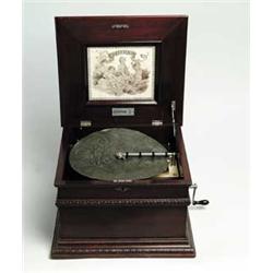 CRITERION 3 11 5/8” DISC DOUBLE COMB MUSIC BOX