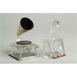 LOT OF 2 MUSIC CANDY CONTAINERS
