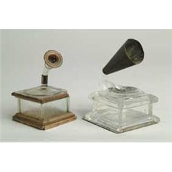 LOT OF 2 PHONOGRAPH CANDY CONTAINERS