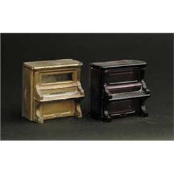 LOT OF 2 PIANO CANDY CONTAINERS