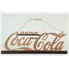 Image 1 : WOODEN COCA-COLA SCROLL SIGN