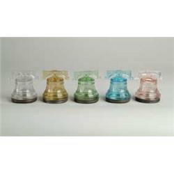 LOT OF 5 LIBERTY BELL CANDY CONTAINERS