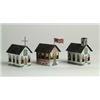 Image 1 : LOT OF 3 VILLAGE BUILDING CANDY CONTAINERS