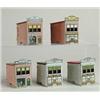 LOT OF 5 VILLAGE BUILDING CANDY CONTAINERS