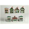 Image 1 : LOT OF 7 VILLAGE BUILDING CANDY CONTAINERS