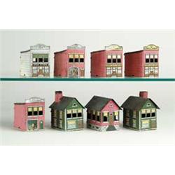 LOT OF 8 VILLAGE BUILDINGS