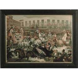 ZACHARY TAYLOR CAMPAIGN/BARNUM MUSEUM CHROMOLITHOGRAPH