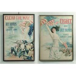 LOT OF 2 WWI BOND POSTERS