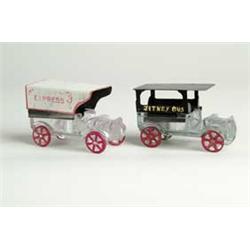 LOT OF 2 BUS/DELIVERY TRUCK CANDY CONTAINERS