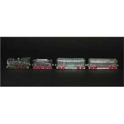 LOT OF 4 OVERLAND LIMITED TRAIN CANDY CONTAINERS