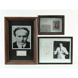 LOT OF 3 MAGICIAN SIGNATURES & MEMORABILIA