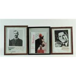 LOT OF APPROX. 50 AUTOGRAPHED CIRCUS PHOTOS & MEMORABILIA