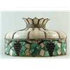 Image 1 : LEADED GLASS HANGING FIXTURE